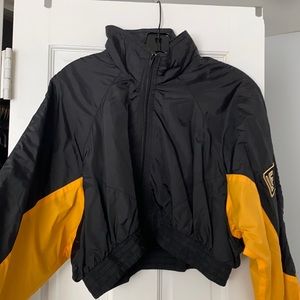 LF tow toned cropped windbreaker